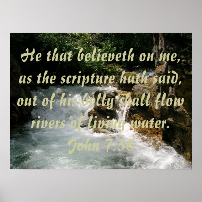 Affiche de John 7:38 (Devant)