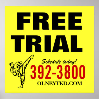 Affiche de karaté gratuite