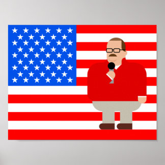 Affiche de Ken Bone : Drapeau américain