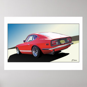 Affiche de Kyusha Kai Datsun 240z