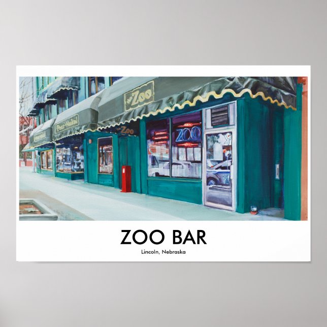 Affiche de la barre de zoo (Devant)