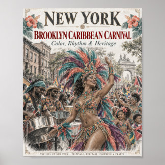 Affiche de la Carnaaval des Caraïbes de Brooklyn