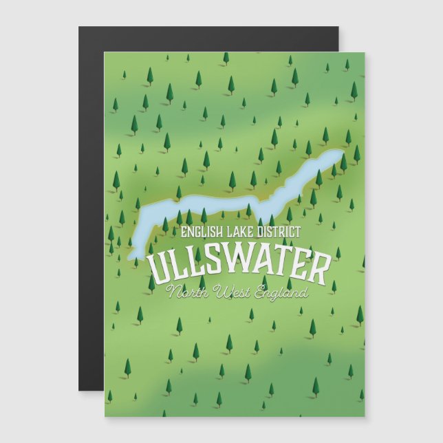Affiche de la carte de voyage du district du lac U (Devant / Derrière)