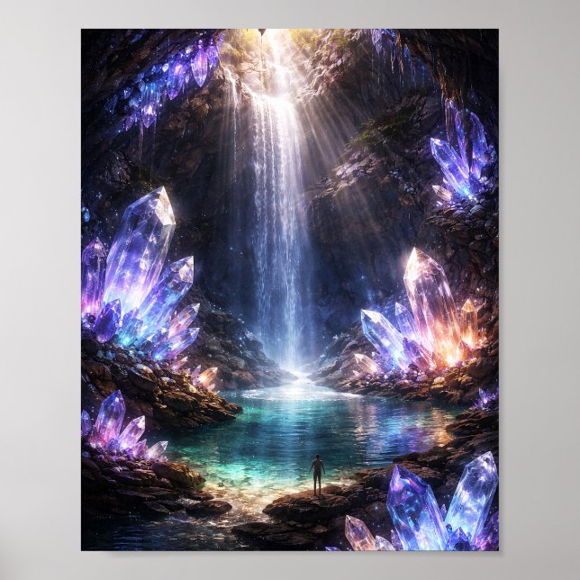 Affiche de la Cascade de Crystal Cave (Devant)