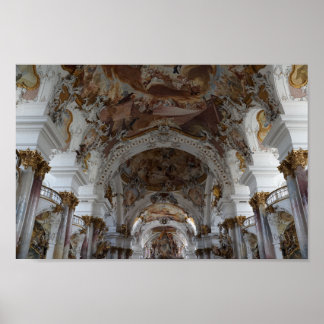 affiche de la cathédrale baroque allemande