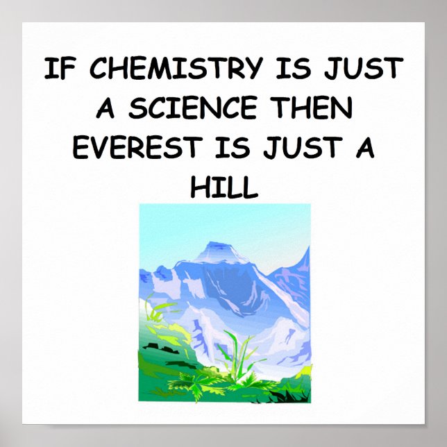 Affiche de la CHIMIE (Devant)