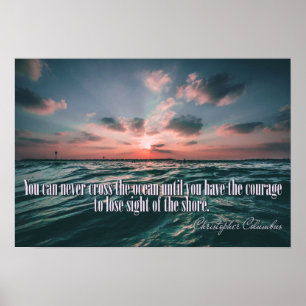 Affiche de la citation Columbus Sunset