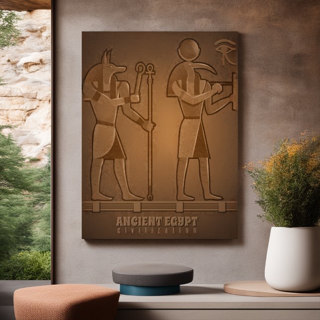 Affiche de la civilisation égyptienne antique (Créateur téléchargé)