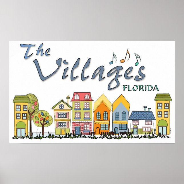 Affiche de la communauté des villages de Floride (Devant)