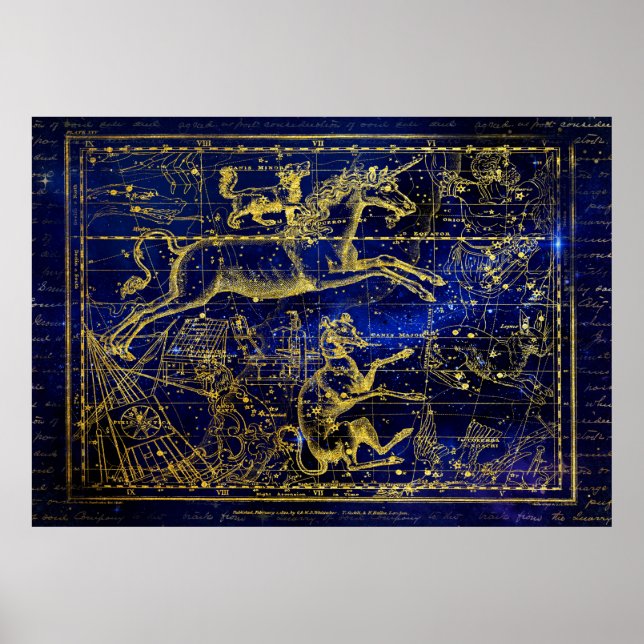 affiche de la constellation d'orion (Devant)