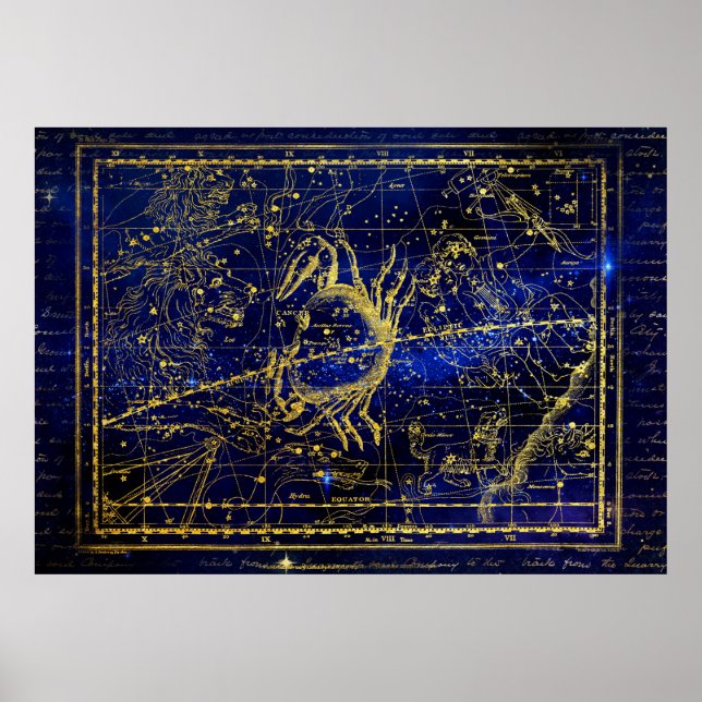affiche de la constellation du cancer (Devant)