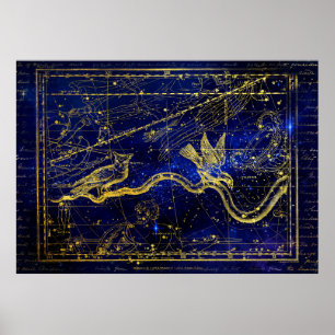 affiche de la constellation du zodiaque