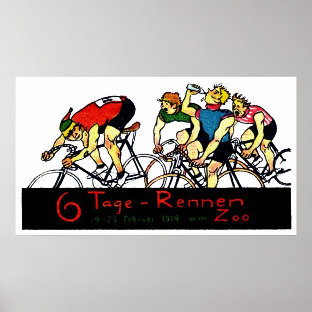Affiche de la course de vélo 1914 (Devant)