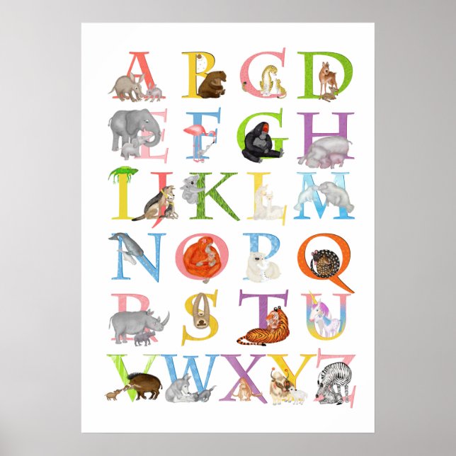 Affiche de la crèche ABC de l'animal et de la cham (Devant)
