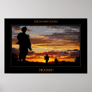 Affiche de la croyance du soldat des Etats-Unis