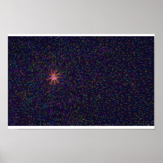 Affiche de la dimension supérieure des univers