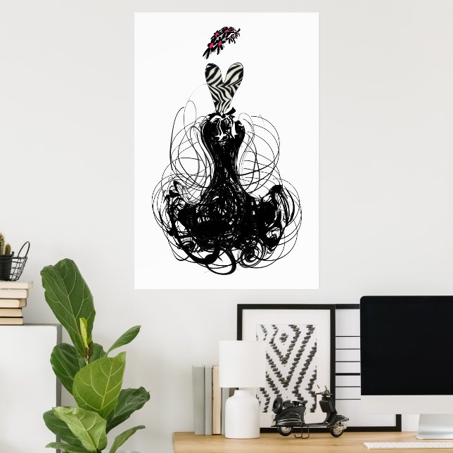 Affiche de la diva de la mode (Bureau à domicile)