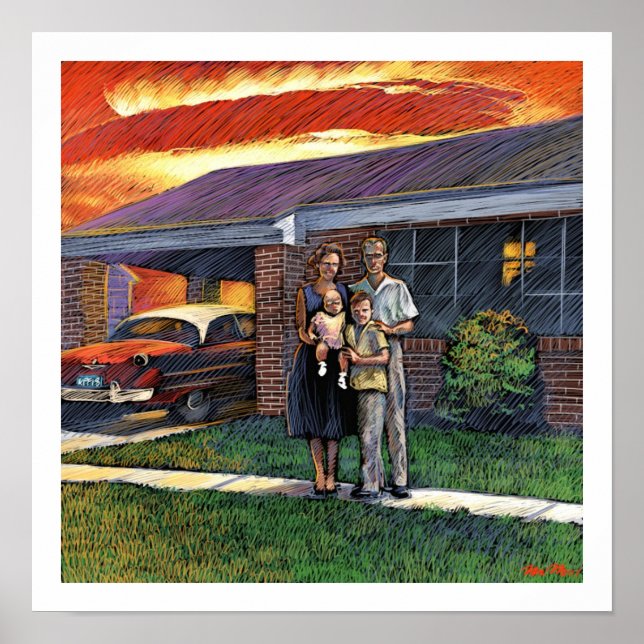 Affiche de la famille nucléaire (Devant)