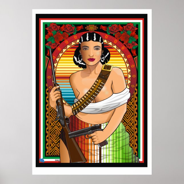 Affiche de la femme de la révolution (Devant)