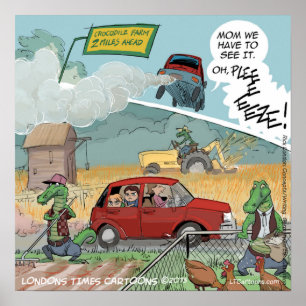 Affiche de la Ferme Drôle des Crocodiles