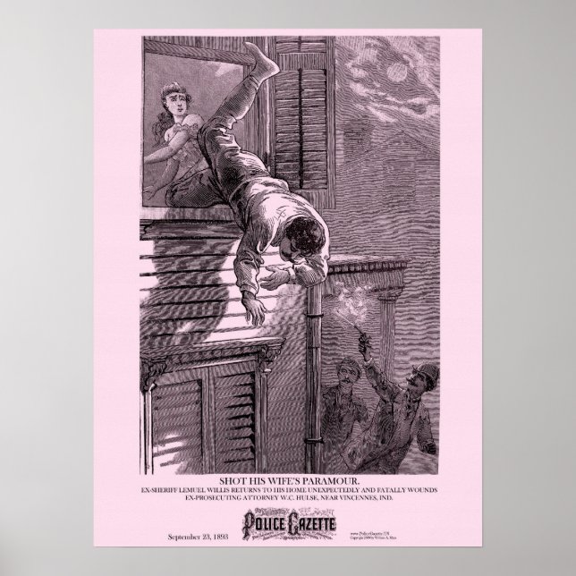 Affiche de la Gazette de police Paramour (Devant)