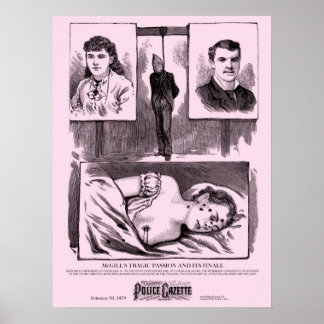 Affiche de la Gazette de police Passion tragique