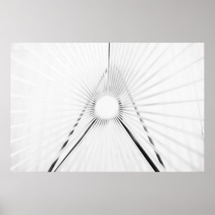 Affiche de la géométrie abstraite du tunnel de lum