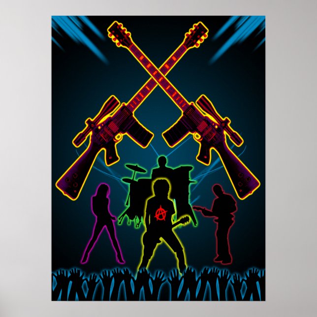 Affiche de la guitare d'assaut (Devant)