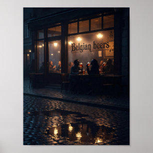 Affiche de la lueur de l'auberge bruxelloise une n