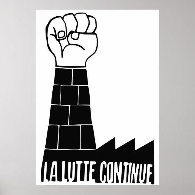 Affiche de la lutte (Devant)