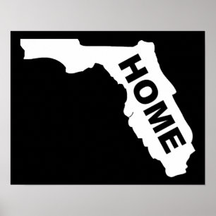 Affiche de la maison de Floride Panneau de l'État