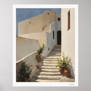 Affiche de la maison de l'escalier blanc