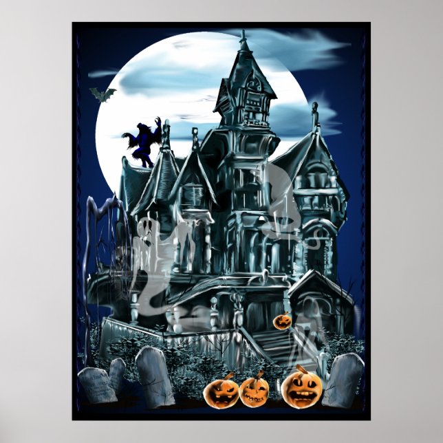 Affiche de la maison hantée (Devant)