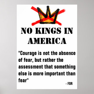 Affiche de la manifestation No Kings - Citation FD