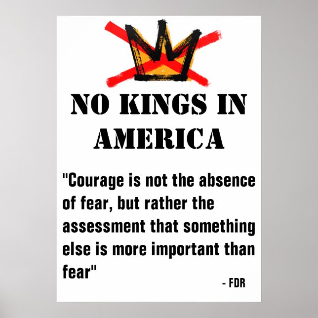 Affiche de la manifestation No Kings - Citation FD (Devant)