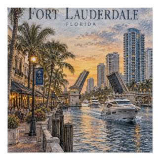 Affiche de la marina de Fort Lauderdale #087