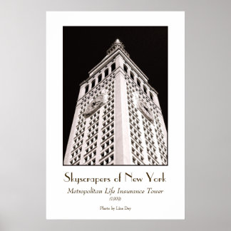 Affiche de la Met Life Tower