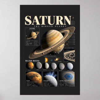 Affiche de la NASA Espace Astronomie Murale Poster