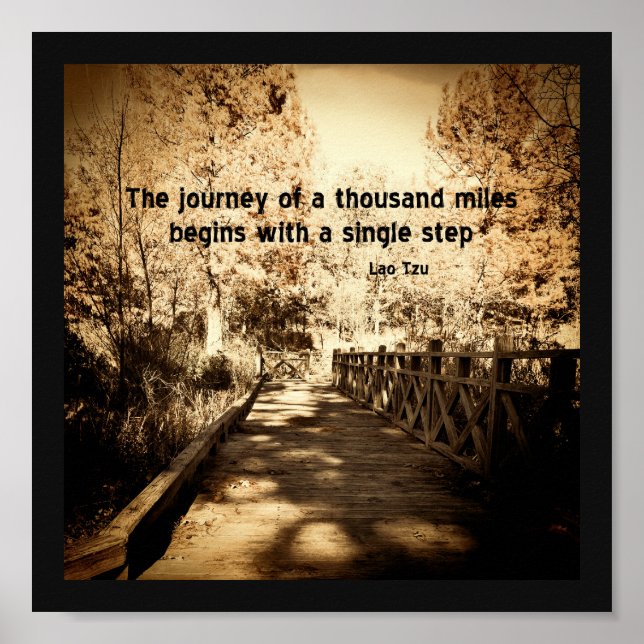 affiche de la nature motivante zen citation sur se (Devant)