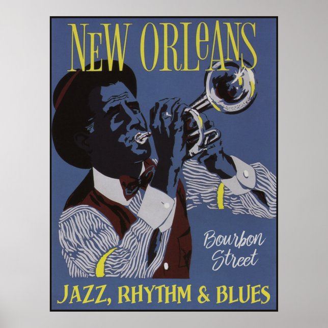Affiche de la Nouvelle Orléans Music 1/3 (Devant)