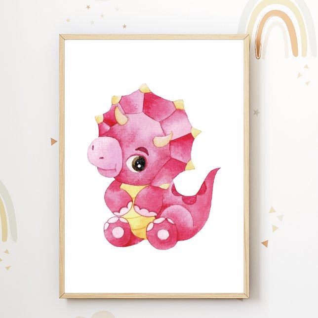 Affiche de la nurserie Dino Décoration de chambre  (Créateur téléchargé)