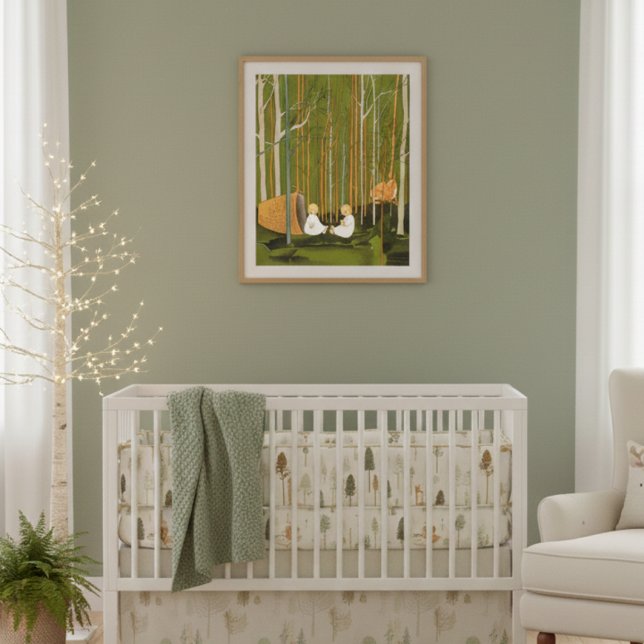 Affiche de la nurserie forestière vintage Sibylle  (Créateur téléchargé)