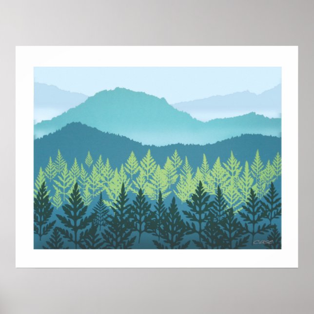 Affiche de la pépinière de montagne (Devant)