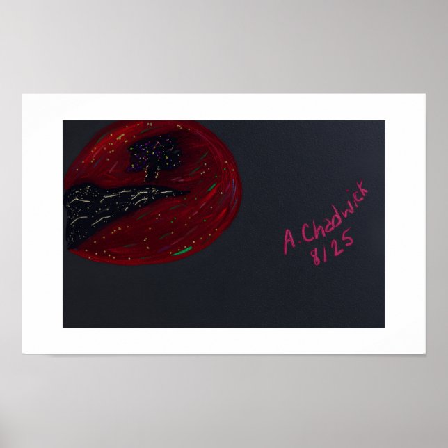 Affiche de la place de la nuit au clair de lune de (Devant)