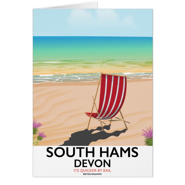 Affiche de la plage de South Hams Devon (Devant)