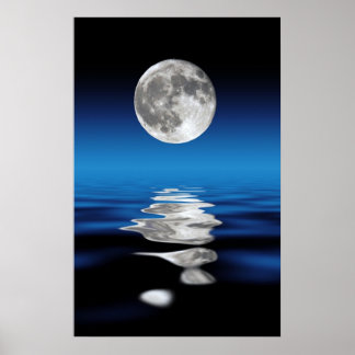 Affiche de la pleine lune