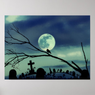 Affiche de la pleine lune de la nécropole de la do