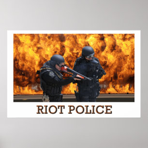 Affiche de la police anti-émeute