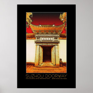 Affiche de la porte Suzhou