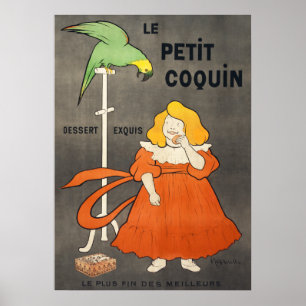 Affiche de la publicité vintage sur les cookies